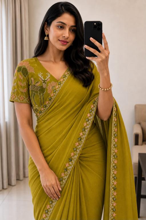 Vastrangan rangoli silk surat mein saree